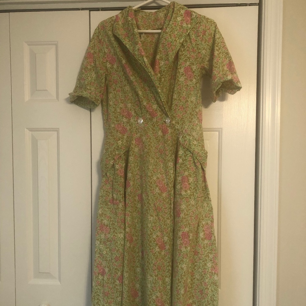 Vintage By Milgrim 1960's House Dress RARE (Colorful & Great Shape) Medium